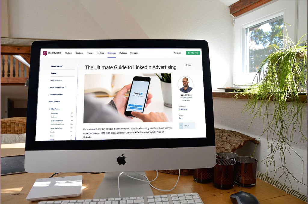 The Ultimate Guide to LinkedIn Advertising﻿ in SocialBakers blog
