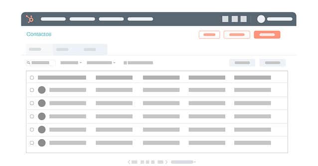 Illustration of a lead listing in HubSpot CRM